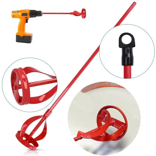 Red drill mixer paddle - red,