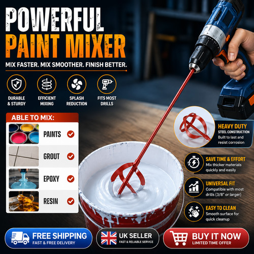 Paint mixer drill - paint, attachment