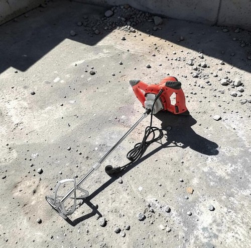 Electric cement mixer - cement,