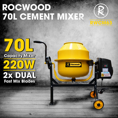 Cement mixer electric 70l - electric,