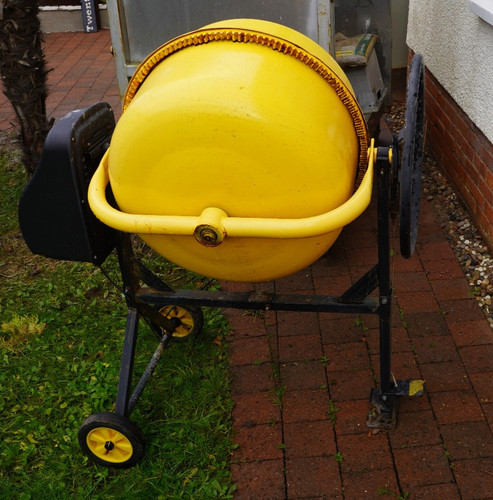 Electric cement concrete mixer - cement,