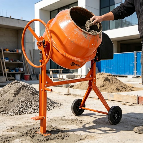 Electric cement concrete mixer - cement,